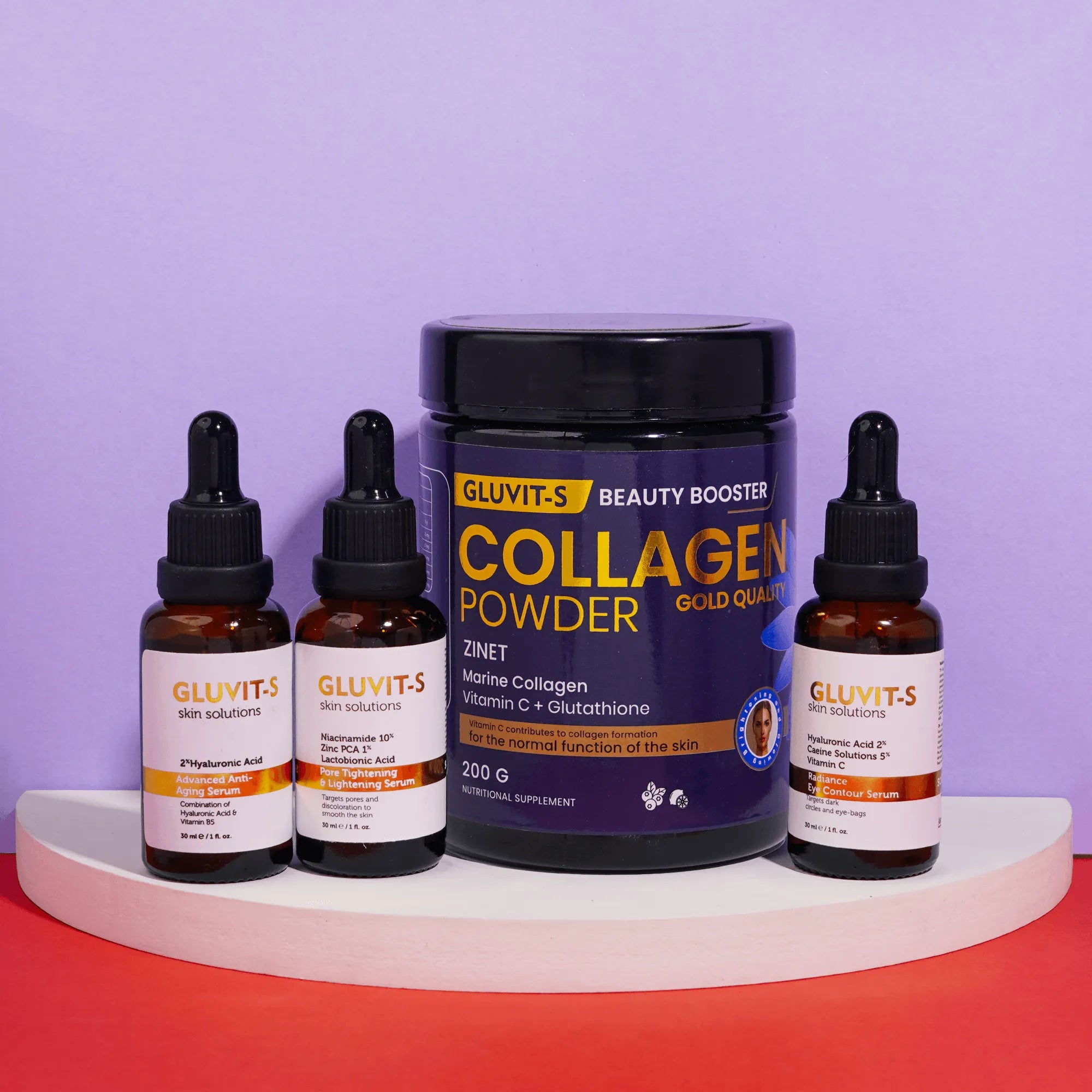 anti-aging supplement with glutathione and collagen 6970mg Powder for Skin Brightening Enhanced & Vitamin C | Brightens Skin, Fades Dark Spots, Antioxidant 40% off on 60's Collagen