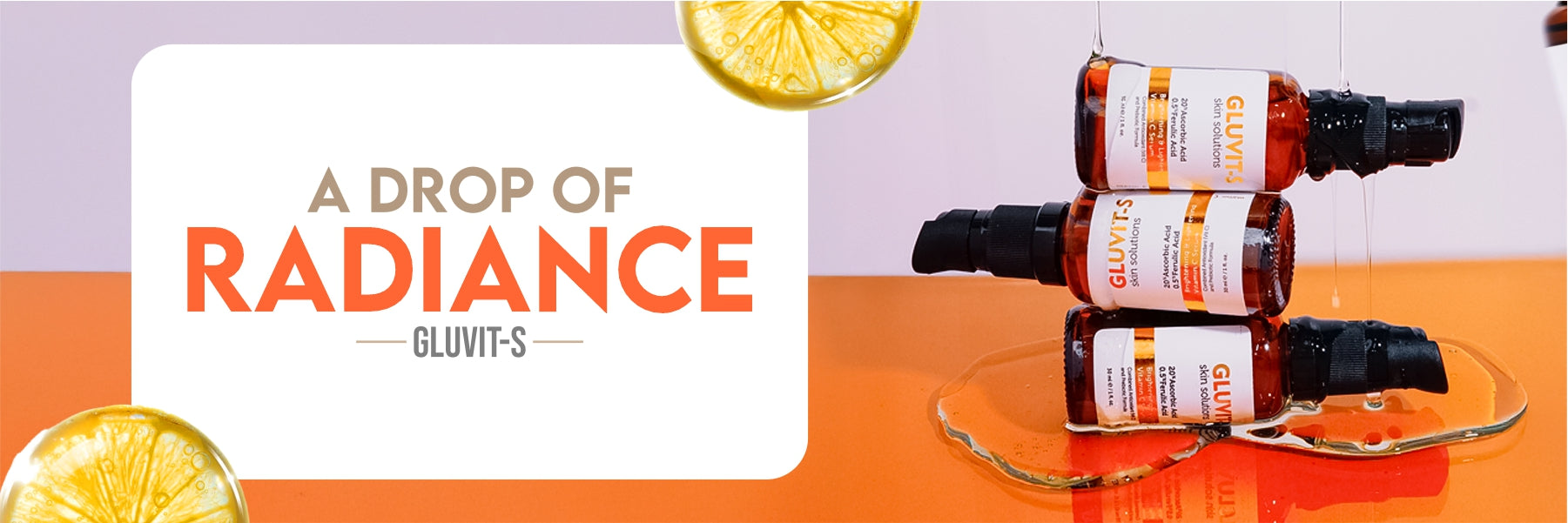 Gluvit-s serums range - desktop banner