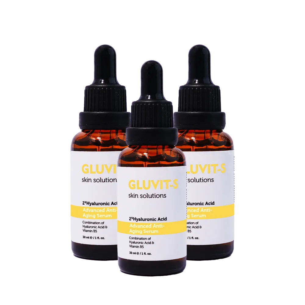Gluvit-S Advanced Anti-Aging Serum | Pack of 3