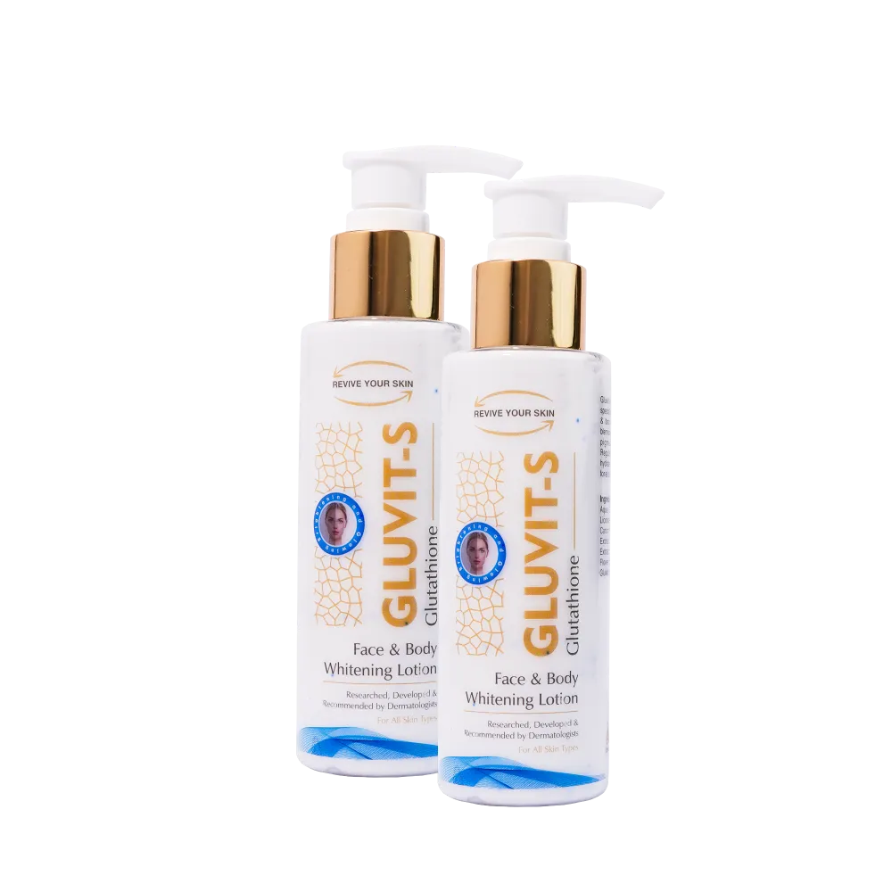 Gluvit-s Glutathione Face & Body Whitening Lotion | Bes Moisturizing Lotion in Pakistan | Pack of 2