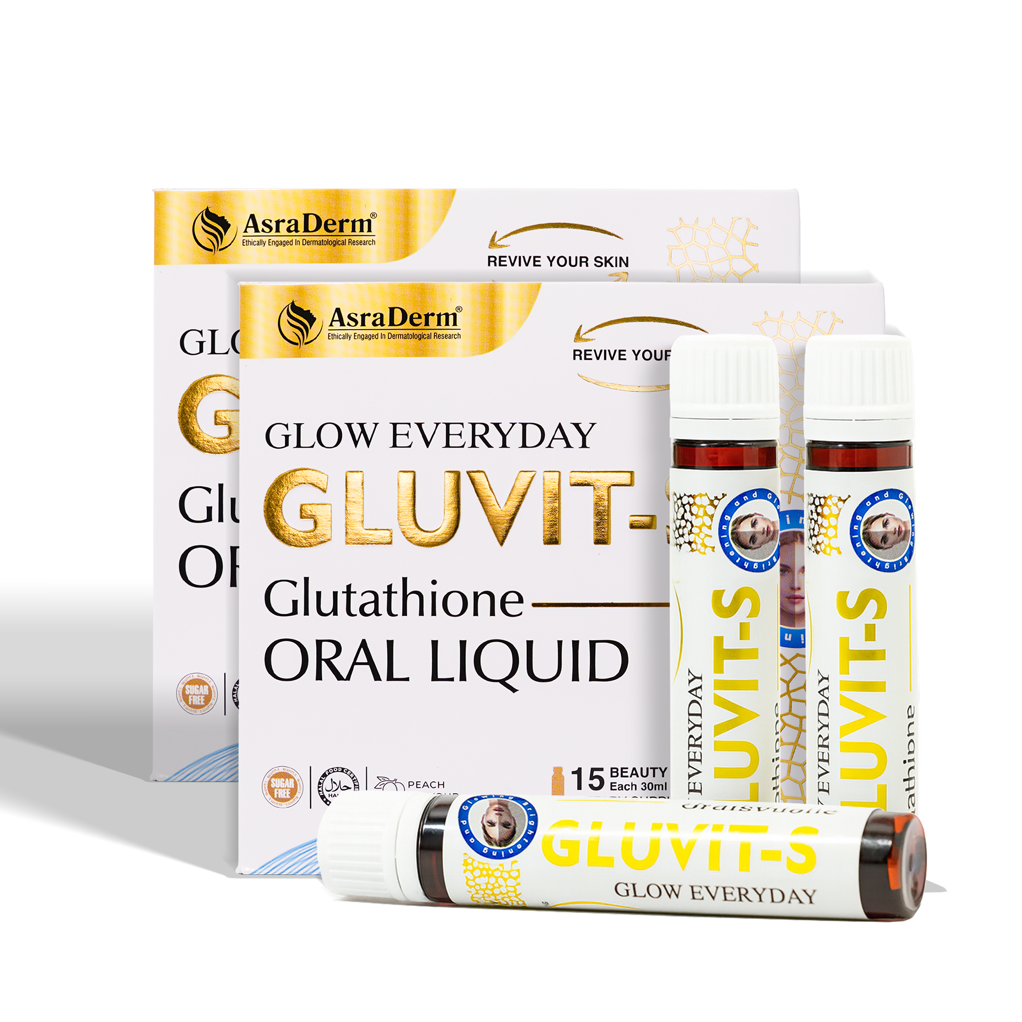 Gluvit-s Glutathione Oral Liquid | 15 Shots