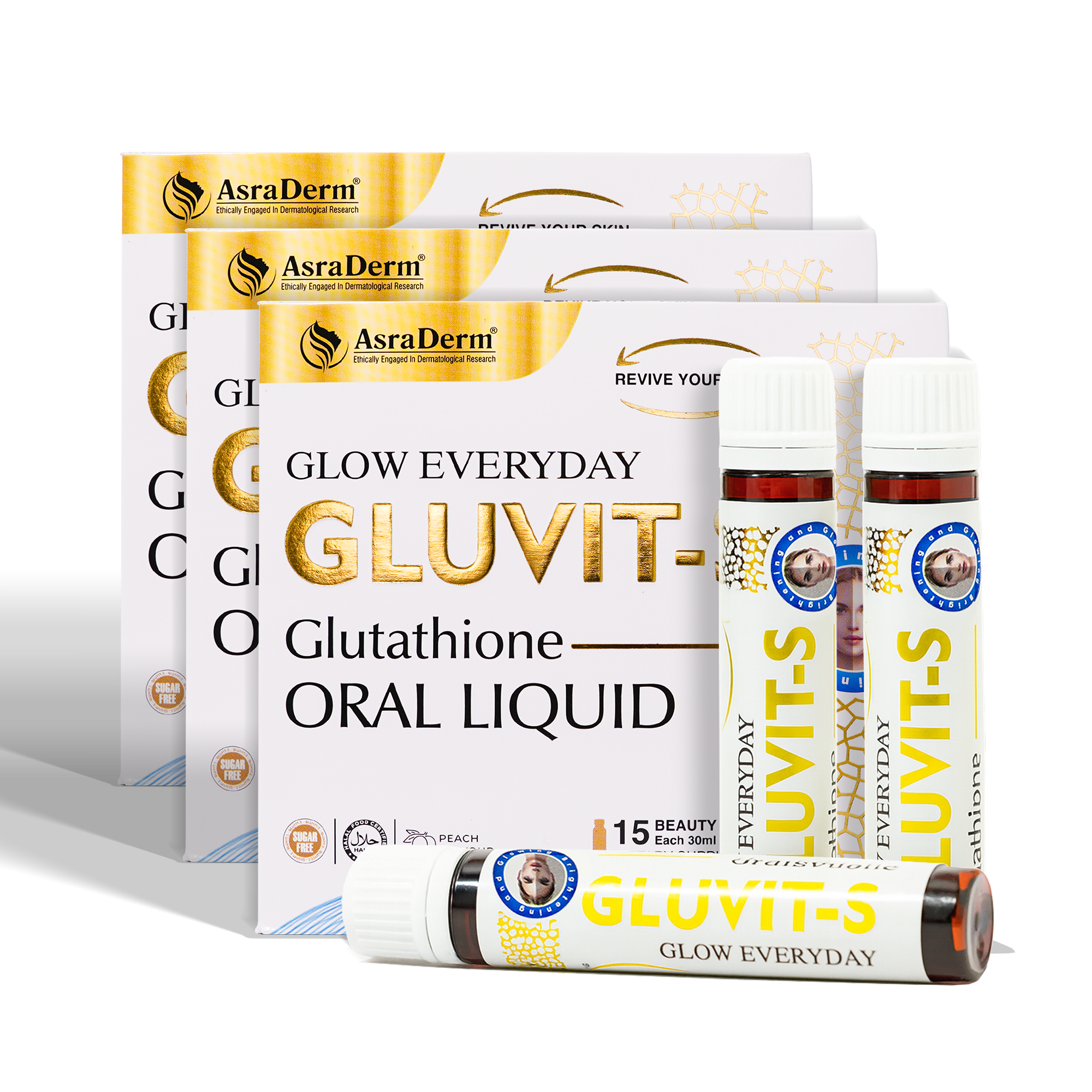 Gluvit-s Glutathione Oral Liquid | 15 Shots