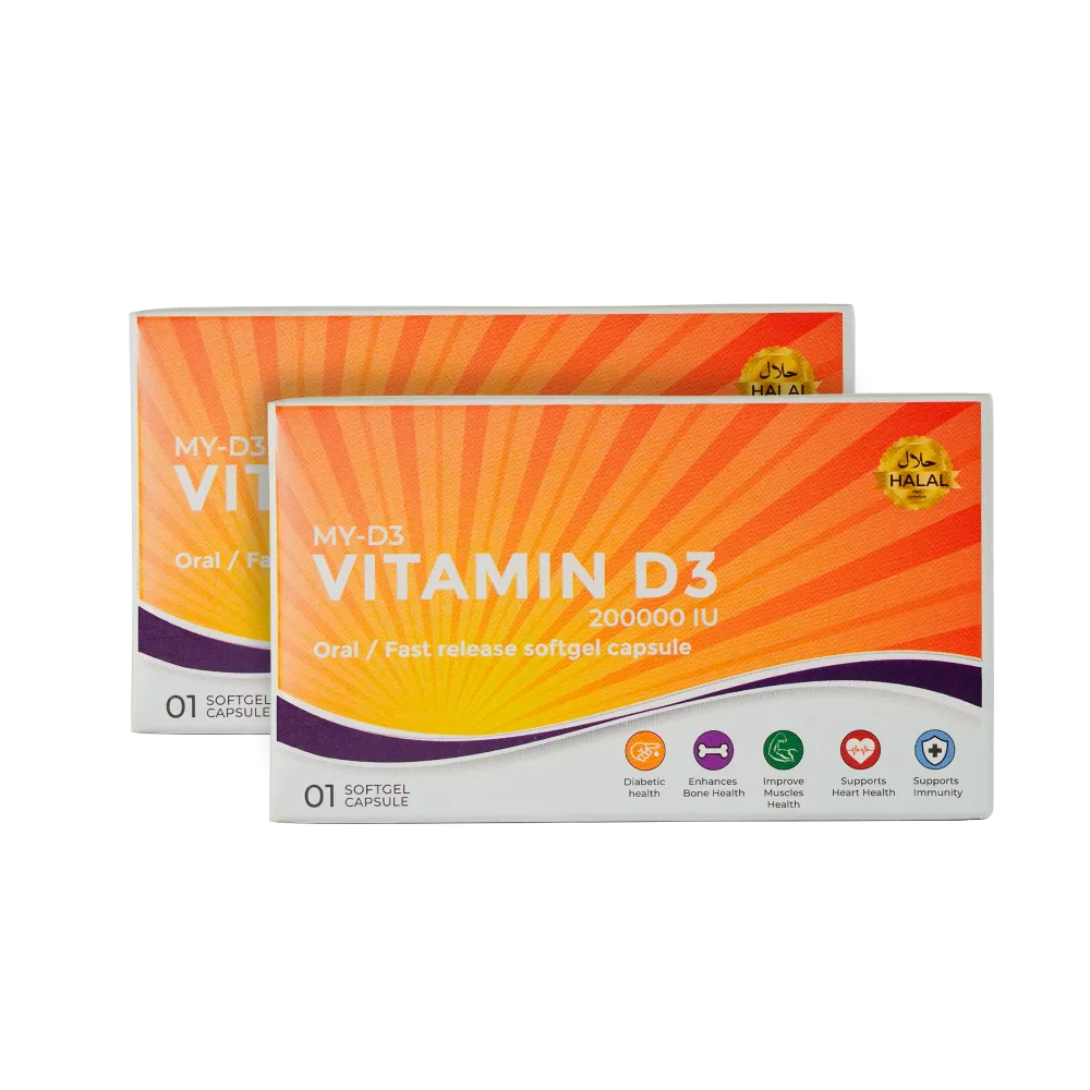Gluvit-S MY-D3 – Vitamin D3 200,000 IU Softgel Capsule
