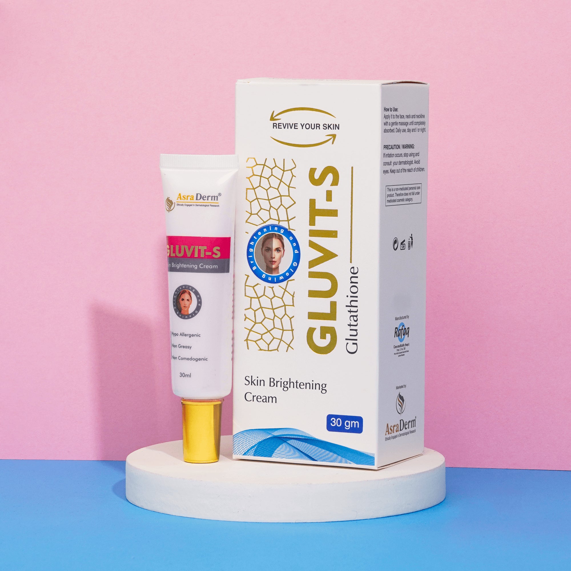 Gluvit-s Glutathione Skin Brightening Cream in pakistan