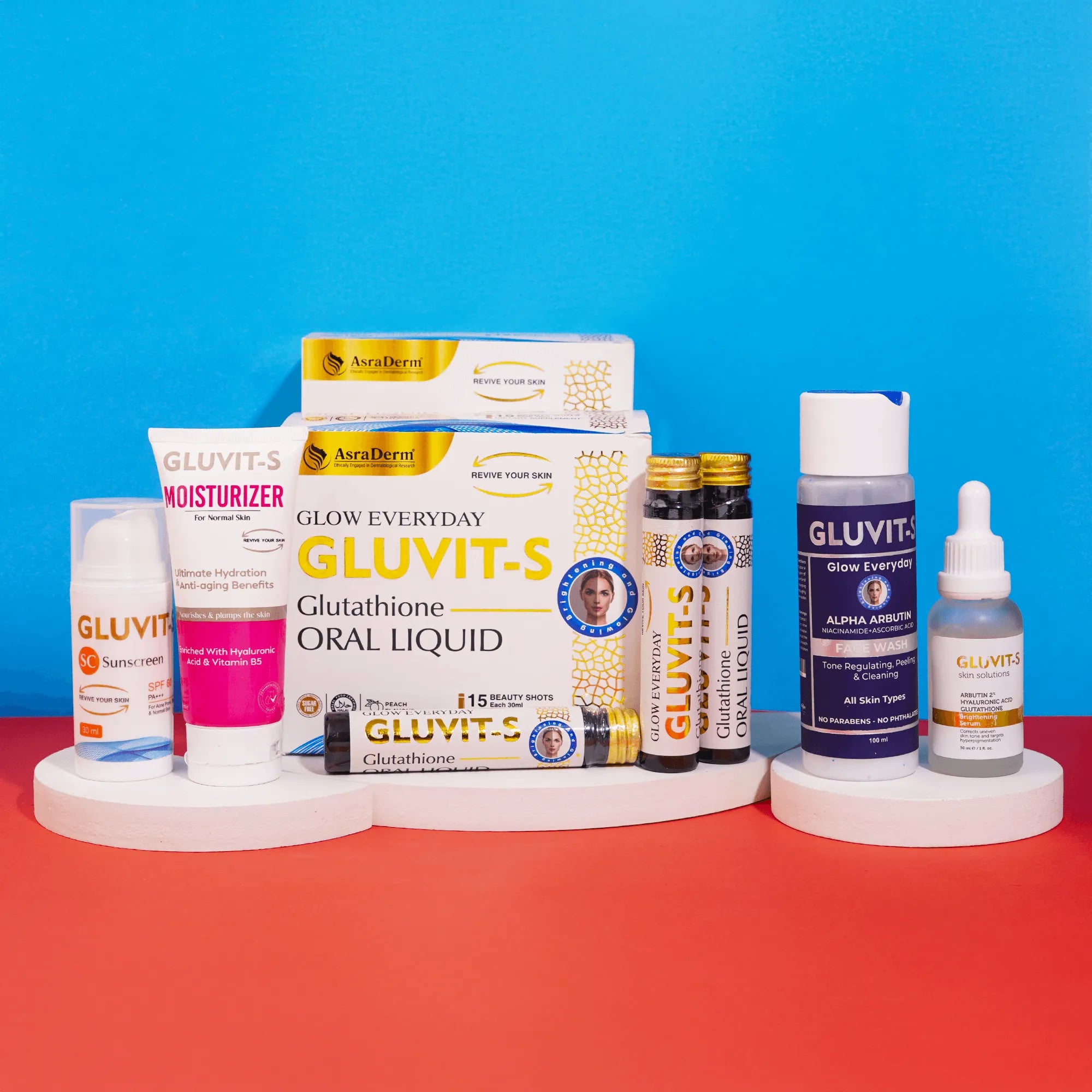 Gluvit-S Best Groom Skincare Kit in Pakistan - 30 days Glowing skincare routine bundle