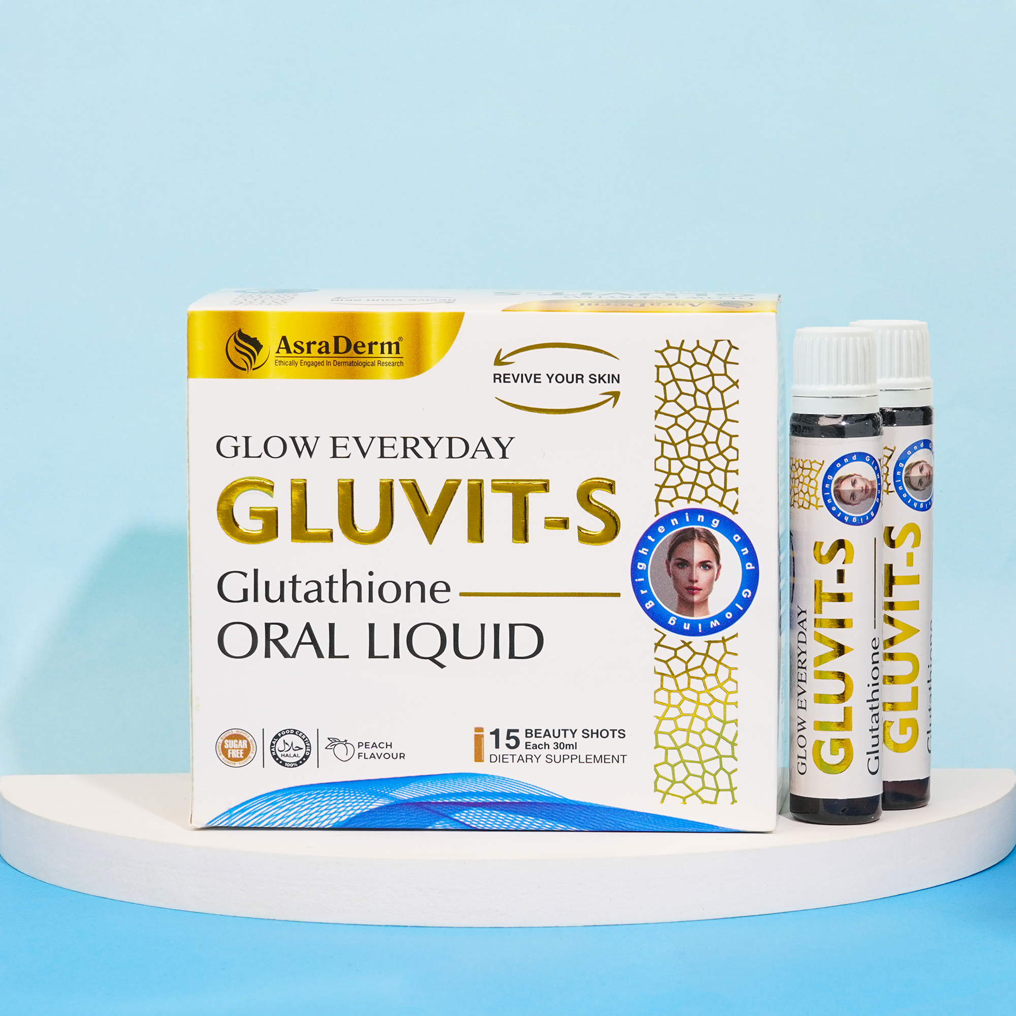 Gluvit-s Glutathione Oral Liquid | 15 Shots