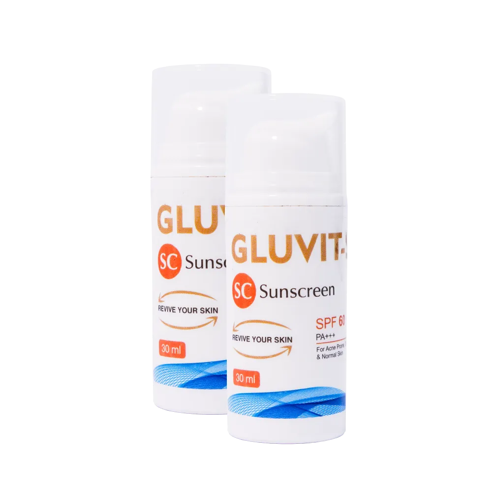 Gluvit-S Sunscreen SPF 60 Pack of 2
