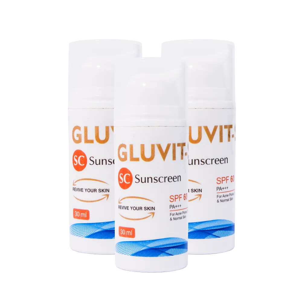 Gluvit-S Sunscreen SPF 60  Pack of 3